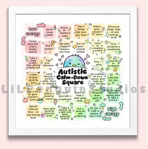 Lil Penguin Studios Autistic Calm-Down Square
